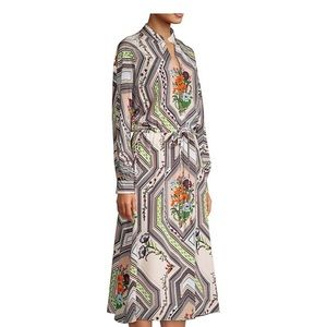 Tory Burch Silk Printed Dress - Ivory Homage to the Flower